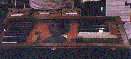 WWII MAGS AND DRUMS ON DISPLAY